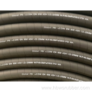 EN856 4SP steel wire reinforced hydraulic rubber hose
